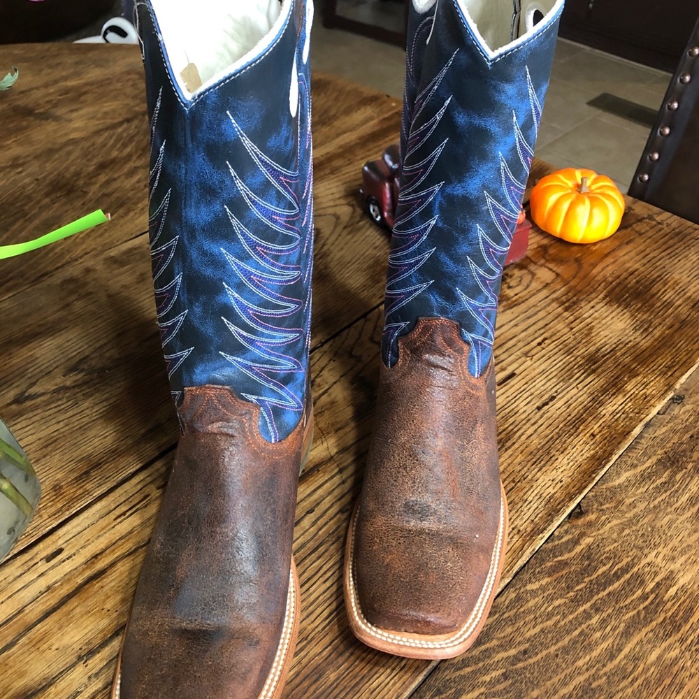 Men’s Broken T Zig Zag Sq Toe - Picture 3 of 3